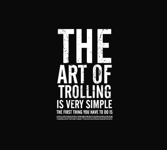 Granie na konsoli trolling as an art