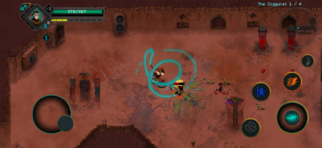 Screenshot z mobilnej wersji Children Of Morta