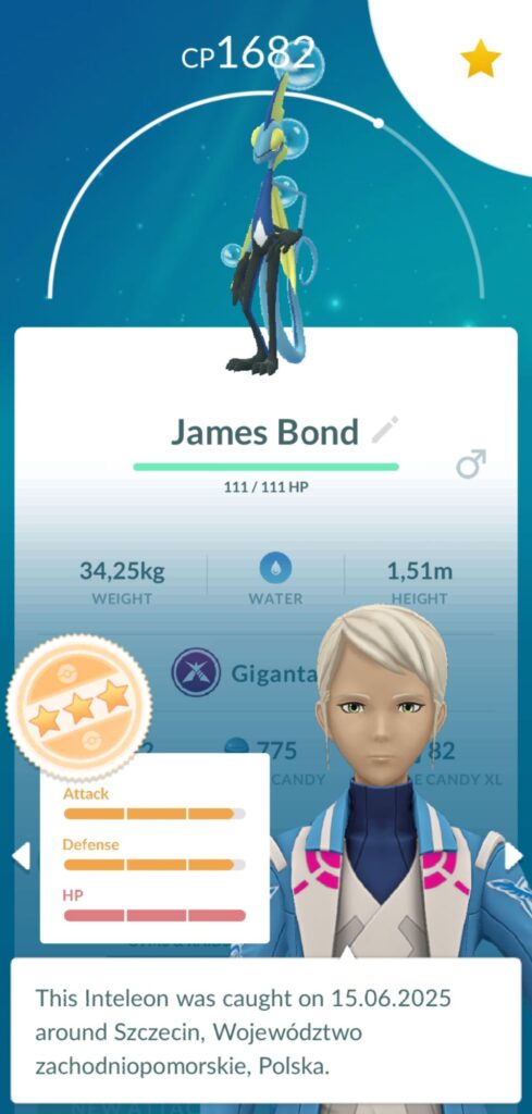 Fajniejszy Gigantamax Inteleon Pokemon GO