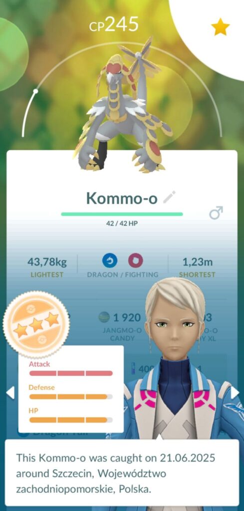 Kommo-o z Jangmo-o Community Day