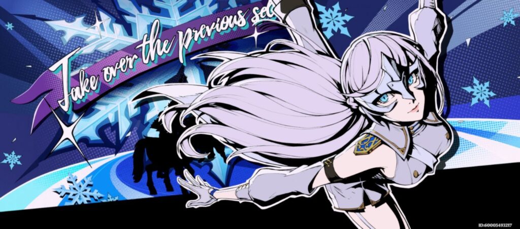 Zrzut ekranu z Persona 5: The Phantom X przedstawiający All-Out Attack zainicjowany przez nowa postać