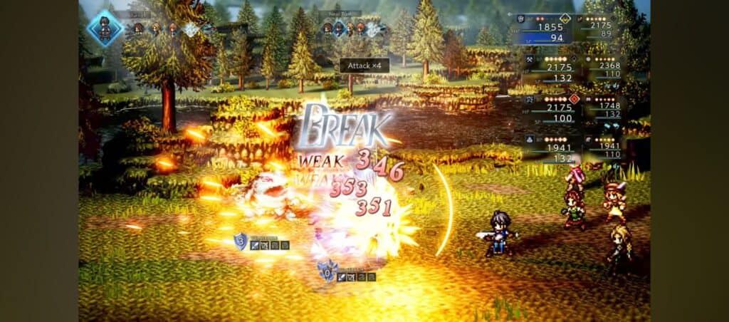 Screenshot z trailera Octopath Traveler 0