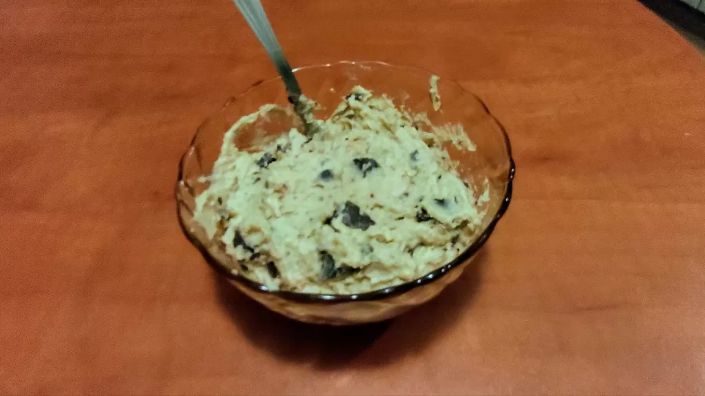 Białkowa masa ciasteczkowa z ciecierzycy