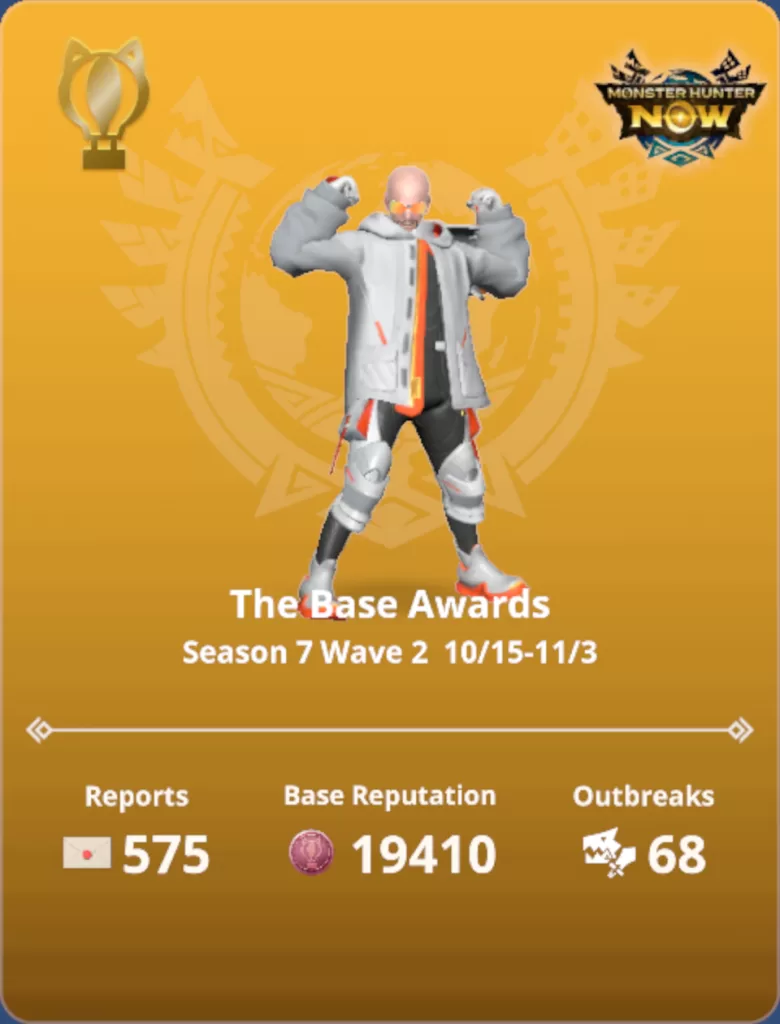 Wyniki drugiej fali baz w Monster Hunter Now