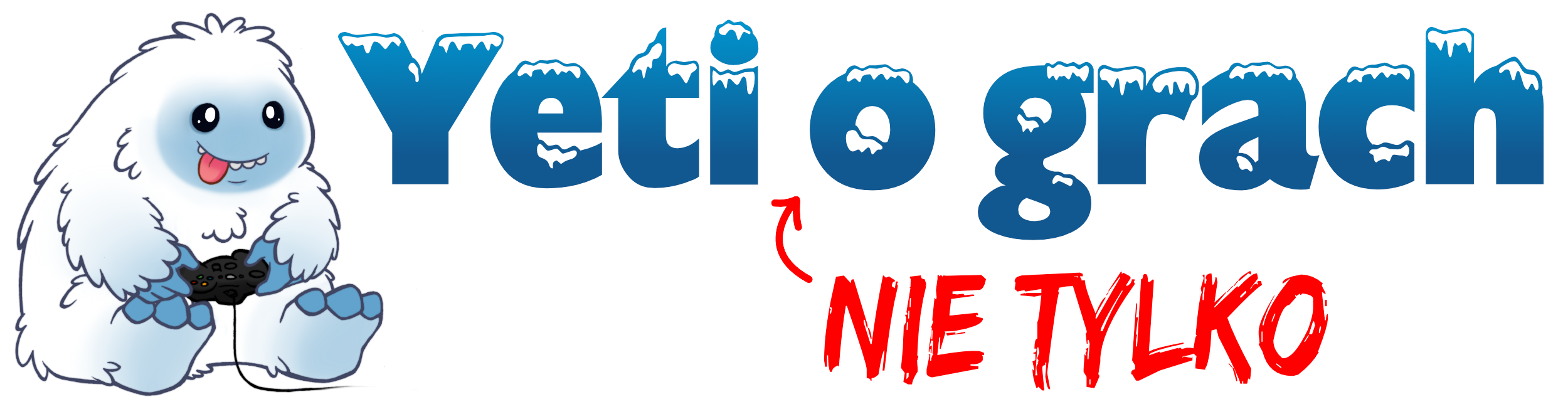 Uroczy, biały stwór przypominający Yeti trzymający kontroler do gier wideo.